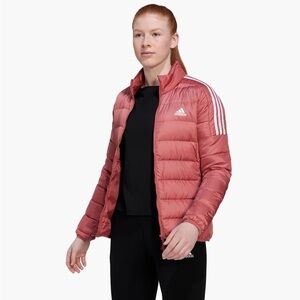 Adidas essentials down puffer jacket- pink 2XL